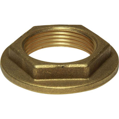Maestrini Brass Flanged Lock Nut (1-1/4