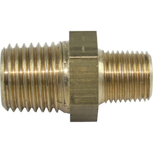 Maestrini Brass Reducing Nipple (1/4" BSP Male to 1/8" BSP Male)