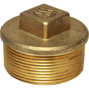 Maestrini Brass Tapered Plug (2-1/2" BSP Male)  407759 - ChasNewensMarine