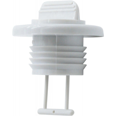 Seaflow White Plastic Drain Plug Assembly (25mm Cut Out)  407991
