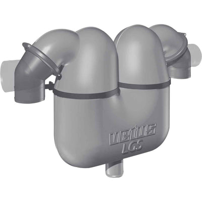 Vetus Exhaust Gas and Water Separator (60mm Exhaust, 50mm Water Drain)  410423