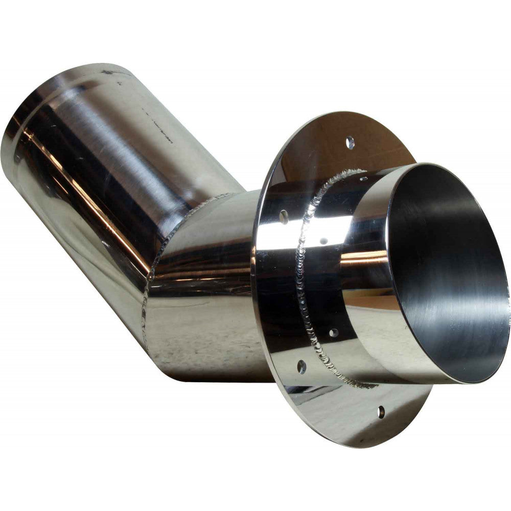Seaflow Stainless Steel 45 Degree Exhaust Outlet (102mm ID Hose)  411678