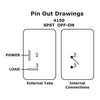 WeatherDeck® Toggle Switch SPST - ON-OFF