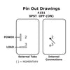 WeatherDeck® Toggle Switch SPST - (ON)-OFF