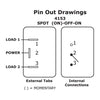 WeatherDeck® Toggle Switch SPDT - ON-OFF-ON