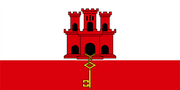 Gibralta Courtesy Flag 30 x 45cm