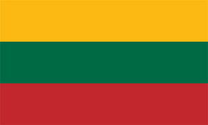 Lithuania Courtesy Flag 30 x 45cm