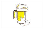 Drinking Beer Flag 30 x 45cm