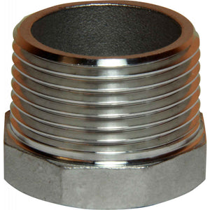 Seaflow Stainless Steel 316 Tapered Plug (1" BSP Male)  423755