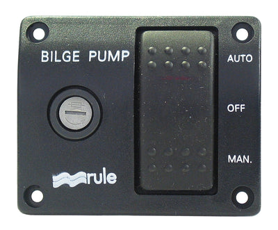 Rule 3-Way Lit Rocker Switch 3-way lighted switch 12 volt DC - Rule 43