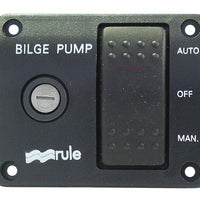 Rule 3-Way Lit Rocker Switch 3-way lighted switch 24 volt DC - Rule 44