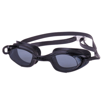 Swimming Goggle, w/ Antifog lens, Silicone eyecups & strap, black by Lalizas