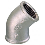 45° elbow F-F     Nickel-plated brass