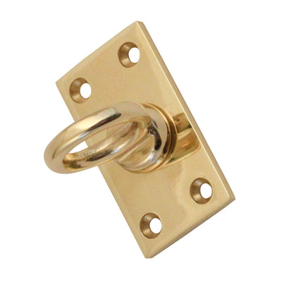 Supporting End Eye Plate, Hook or Centre Bracket - Chrome or Brass