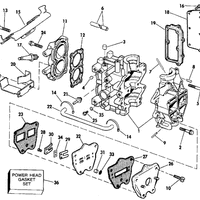 Evinrude Johnson OMC Engine Part Gasket * 0323444 323444