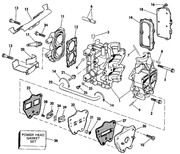 Evinrude Johnson OMC Engine Part Gasket * 0323444 323444 - ChasNewensMarine