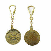 Brass 40-year Calendar Keyring