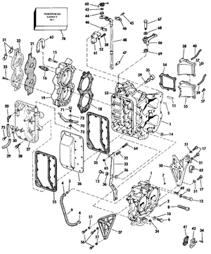 Evinrude Johnson OMC Engine Part GASKET SET  0390700 390700 - ChasNewensMarine