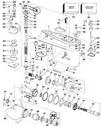Evinrude Johnson OMC Engine Part V4 PROP 14 X 19  0765184 765184