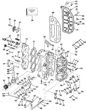 Evinrude Johnson OMC Engine Part Gasket 0329830 329830