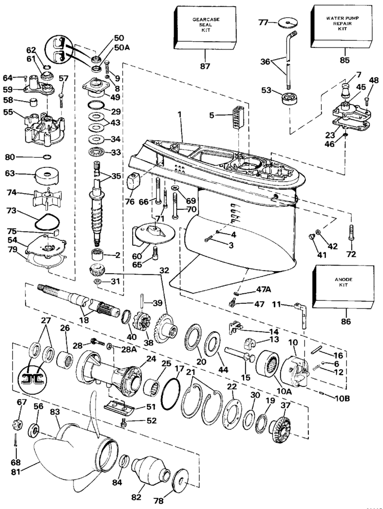 Evinrude Johnson OMC Engine Part BEARING-HSG-ASSY  0397094 397094