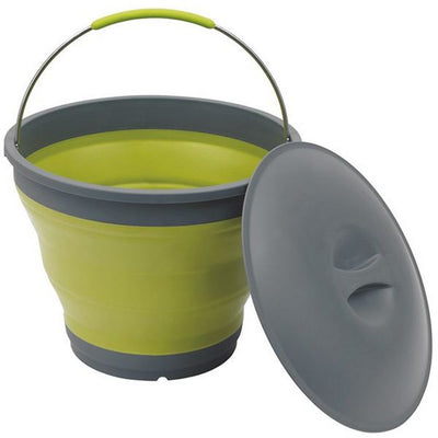 Collaps Bucket with Lid Green - 650224