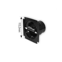 Ventilator Connector, PA, Straight, Black by Lalizas