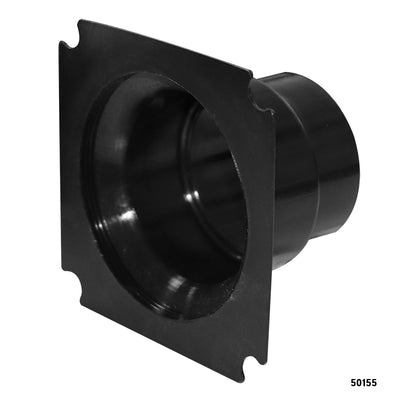 Ventilator Connector, PA, Straight, Black by Lalizas
