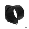Ventilator Connector, PA, Straight, Black by Lalizas