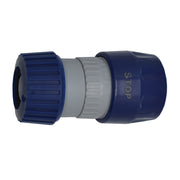 Female quick connector with hose grip and “stop” valve by Lalizas
