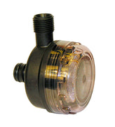 Fresh Water Pump Inlet Strainer - 15mm (1/2") Threaded Protects all electric diaphragm fresh water pumps  (Flojet 01740014)