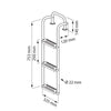 Bow Ladder, Inox 316, 3 steps by Lalizas