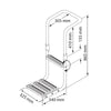 Immersed platform ladder, Inox 316 by Lalizas