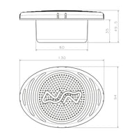 Flush mount Electric Horn by Lalizas
