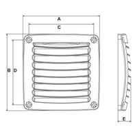 Ventilation Shaft Grilles Cover by Lalizas