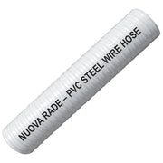 Liquid Discharge-Water Delivery Hose PVC, White, Steel Wire Reinforced by Lalizas