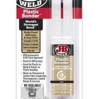 Plastic Bonder, 2 Part Urethane Adhesive Syringe 25ml - Tan