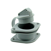 Non-Return Drain Valvewith Plug for 25mm Transom, Grey, Set by Lalizas
