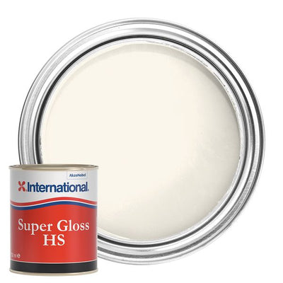 International Super Gloss HS Topcoat Paint Arctic White 750ml