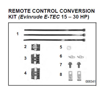 Evinrude Johnson OMC Engine Part REMOTE KIT. E-TEC 25/30 05007742 5007742
