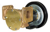 1½" bronze pump, 200-size, foot-mounted with flanged ports 12 volt d.c. electric clutch with 1B pulley - Jabsco 50220-0211