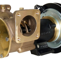 2" bronze pump, 270-size, foot mounted with flanged ports 24 volt d.c. electric clutch with 1B pulley - Jabsco 50270-0311