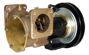 2" bronze pump, 270-size, foot mounted with flanged ports 24 volt d.c. electric clutch with 1B pulley - Jabsco 50270-0311