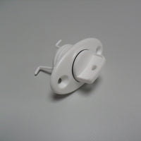 Oval Drain Socket 20mm with Removable Screw In Plug White