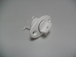 Oval Drain Socket 20mm with Removable Screw In Plug White