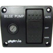 Jabsco Rule 3 Way Bilge Pump Switch Panel (12V)  504192