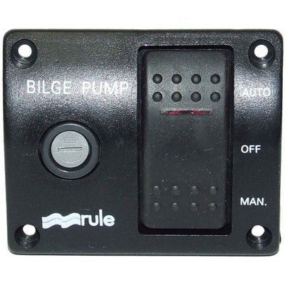 Jabsco Rule 3 Way Bilge Pump Switch Panel (24V/32V)  504193 - ChasNewensMarine