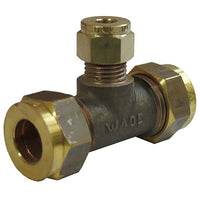 Wade  Unequal Gas Tee 3/8" x 3/8" x 1/4"