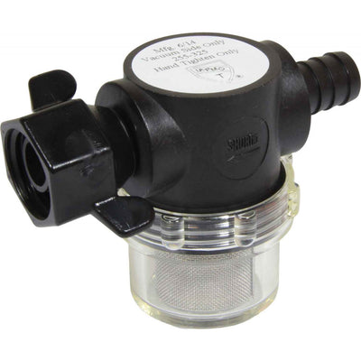 SHURflo Swivel Nut Water Strainer for Pumps (13mm Barb / 50 Mesh)  509614