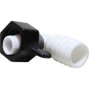SHURflo 90 Degree Wing Nut Fitting 1/2" NPT Female to 19mm ID Hose  509928 - ChasNewensMarine